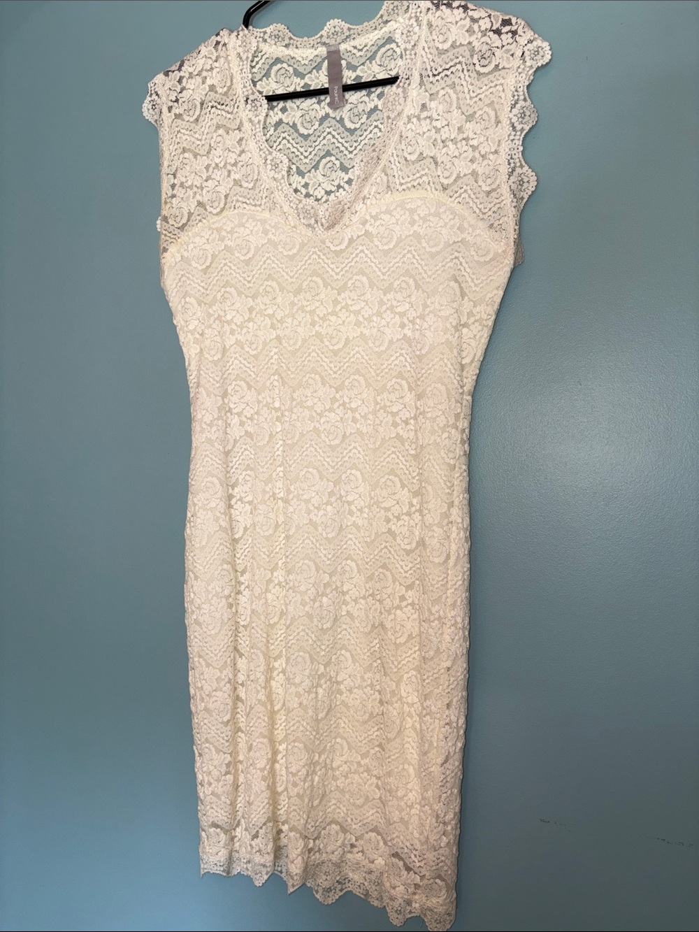 MEDIUM Vintage Cream Lace Dress 👗EUC- AS IS